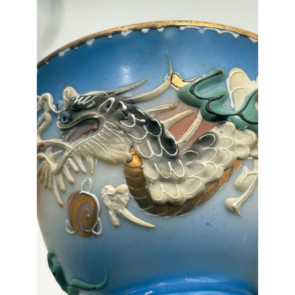 Vintage Collectible Dragonware Moriage Dragon 4 cups 5 saucers - SEE DESCRIPTION - Picture 7 of 12
